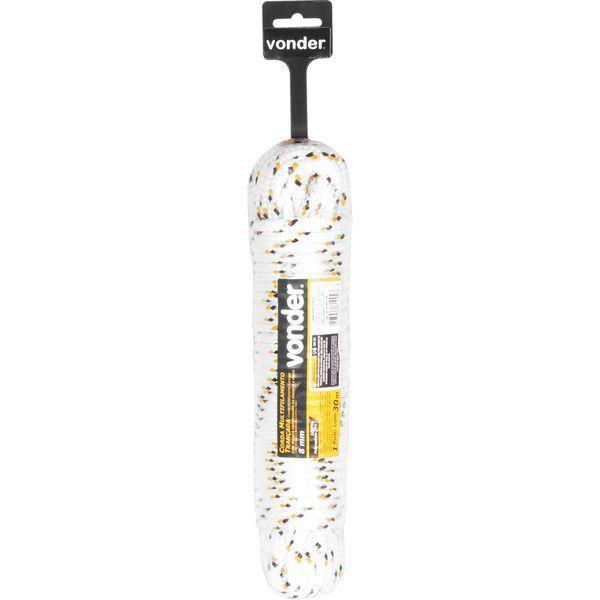 Corda Multifilamento Trançada 8mm x 30 metros Cartela Vonder - 1