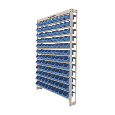 Estante Gaveteiro com 108 Gavetas n3 Azul e bege Presto
