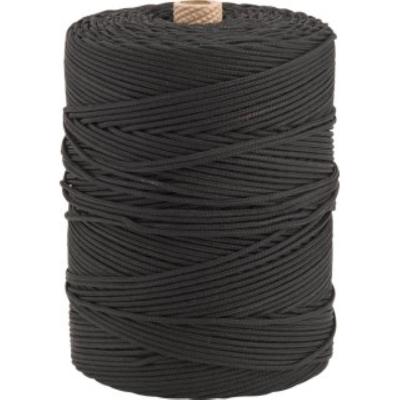 Corda multifilamento trançada 2,5mm 1,0kg 372m preta polip.