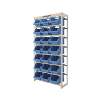 Estante Gaveteiro com 21 Gavetas n7 Azul e bege Presto - 1