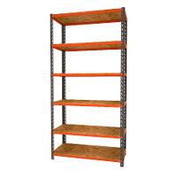 Estante Em Aco Reforçada Ábile Cinza e Laranja 100kg Presto - 1