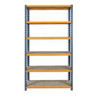 Estante Em Aco Reforçada Ábile Cinza e Laranja 100kg Presto - 2