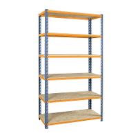 Estante Em Aco Reforçada Ábile Cinza e Laranja 100kg Presto - 3