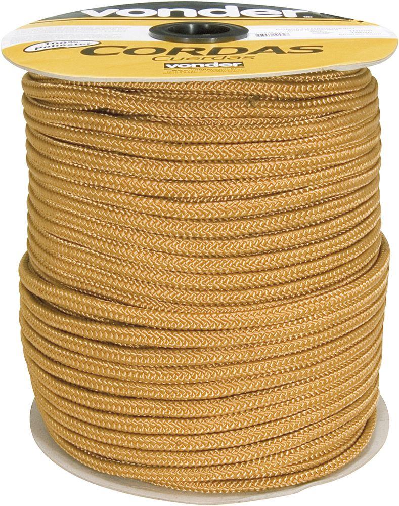 Corda Multifilamento Trançada 10,0mm 11,0kg 147m Ouro Vonder - 1