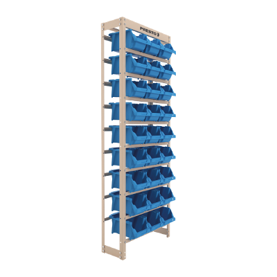 Estante Gaveteiro com 27 Gavetas n5 Azul e bege Presto