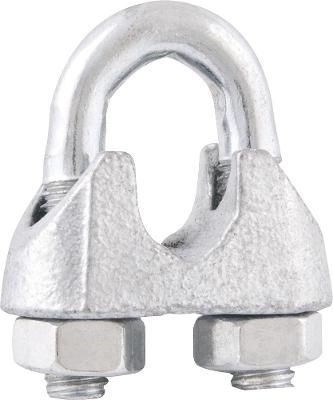 Clips p/ cabo de aço 1" leve galv c/ 80 peças granel Vonder