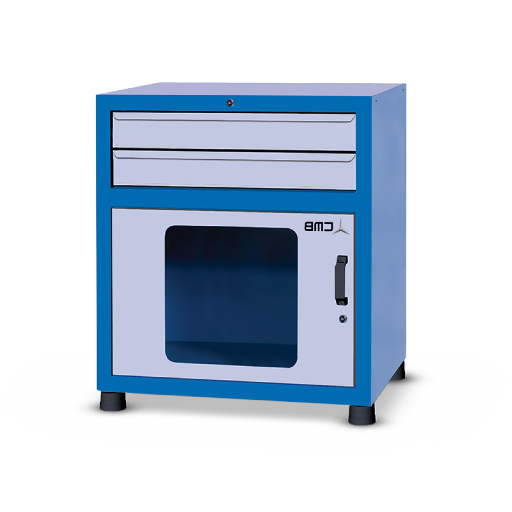 Gaveteiro modular grande com 1 Porta visor de acrilico e 2 Gavetas GAV816A CMB - 2