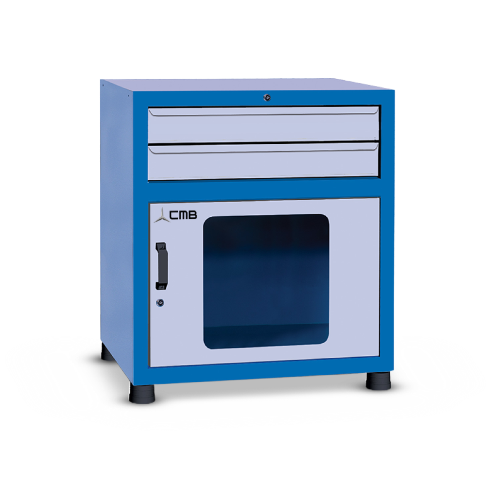 Gaveteiro modular grande com 1 Porta visor de acrilico e 2 Gavetas GAV816A CMB - 3