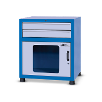 Gaveteiro modular grande com 1 Porta visor de acrilico e 2 Gavetas GAV816A CMB - 2