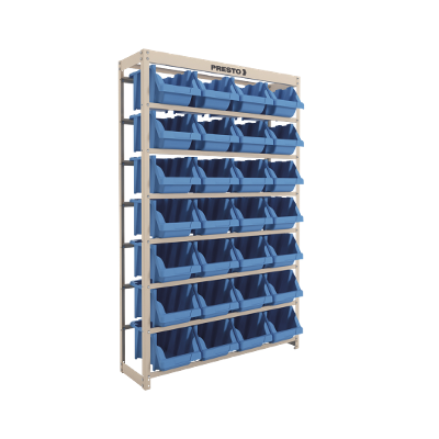 Estante Gaveteiro com 28 Gavetas n7 Azul e bege Presto