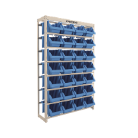 Estante Gaveteiro com 28 Gavetas n7 Azul e bege Presto - 1