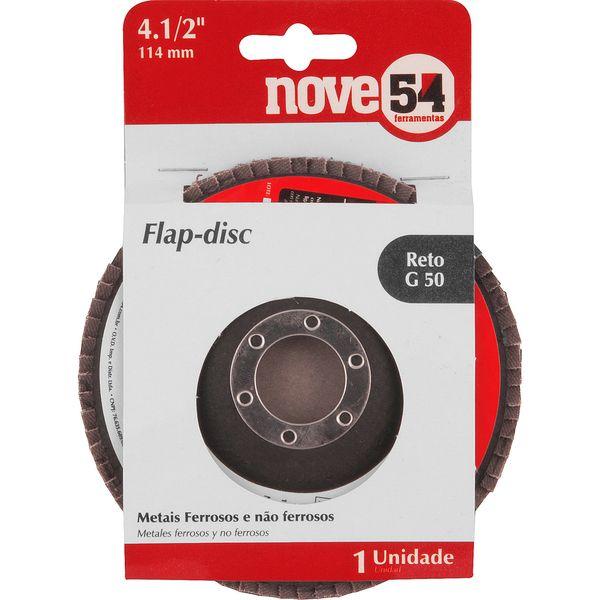 Flap-Disc Cônico 4.1/2" G50 Costado Fibra - Nove54 - 2