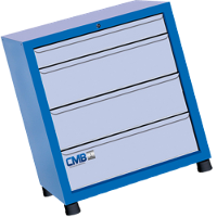 Gaveteiro modular grande com 4 Gavetas GAV809 CMB - 1