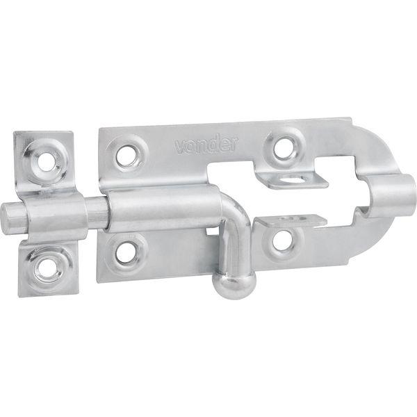 Fechadura redondo 4" aço carbono zincado pacote 12 pç Vonder - 1