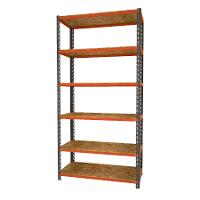 Estante Em Aco Monta Carga 450 Cinza e Laranja 600kg Presto - 1