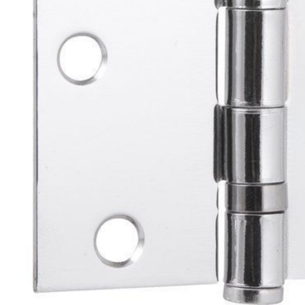 Dobradiça p/ porta 3.1/2" aço carbono cromado c/ 3 pç Vonder - 2