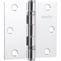 Dobradiça p/ porta 3.1/2" aço carbono cromado c/ 3 pç Vonder - 1