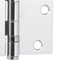 Dobradiça p/ porta 3.1/2" aço carbono cromado c/ 3 pç Vonder - 3