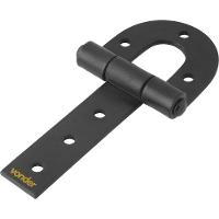 Dobradiça para porteira 180mm aço carbono pintado Vonder - 3