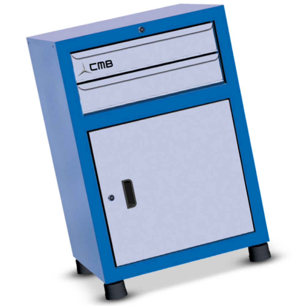 Gaveteiro modular pequeno com 1 Porta e 2 Gavetas GAV612 CMB - 1