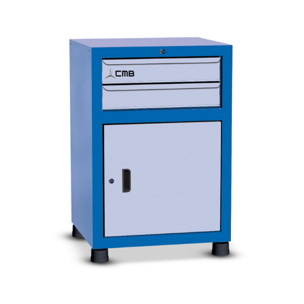 Gaveteiro modular pequeno com 1 Porta e 2 Gavetas GAV612 CMB - 3
