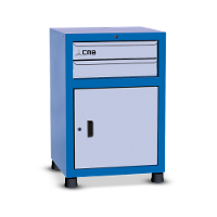 Gaveteiro modular pequeno com 1 Porta e 2 Gavetas GAV612 CMB - 3