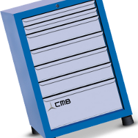 Gaveteiro modular pequeno com 7 Gavetas GAV603 CMB - 1