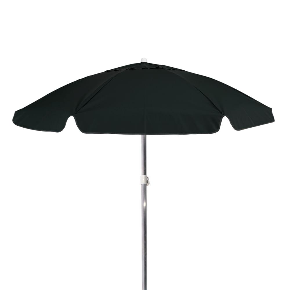 Guarda-Sol Bagum Alum Articulado Vareta Fibra 2,0M  Preto - 1