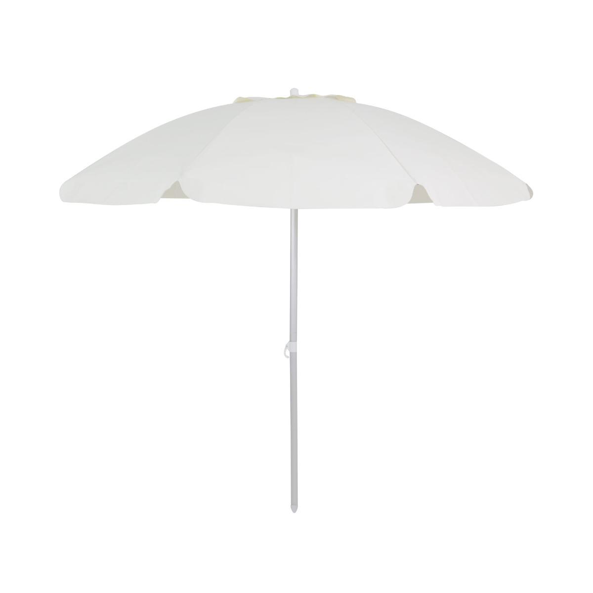 Guarda-Sol Bagum Articulado Vareta Fibra 2,0 M Branco - 1