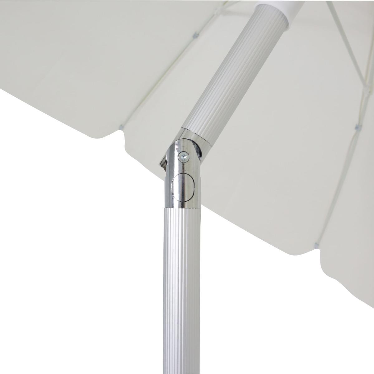 Guarda-Sol Bagum Articulado Vareta Fibra 2,0 M Branco - 5