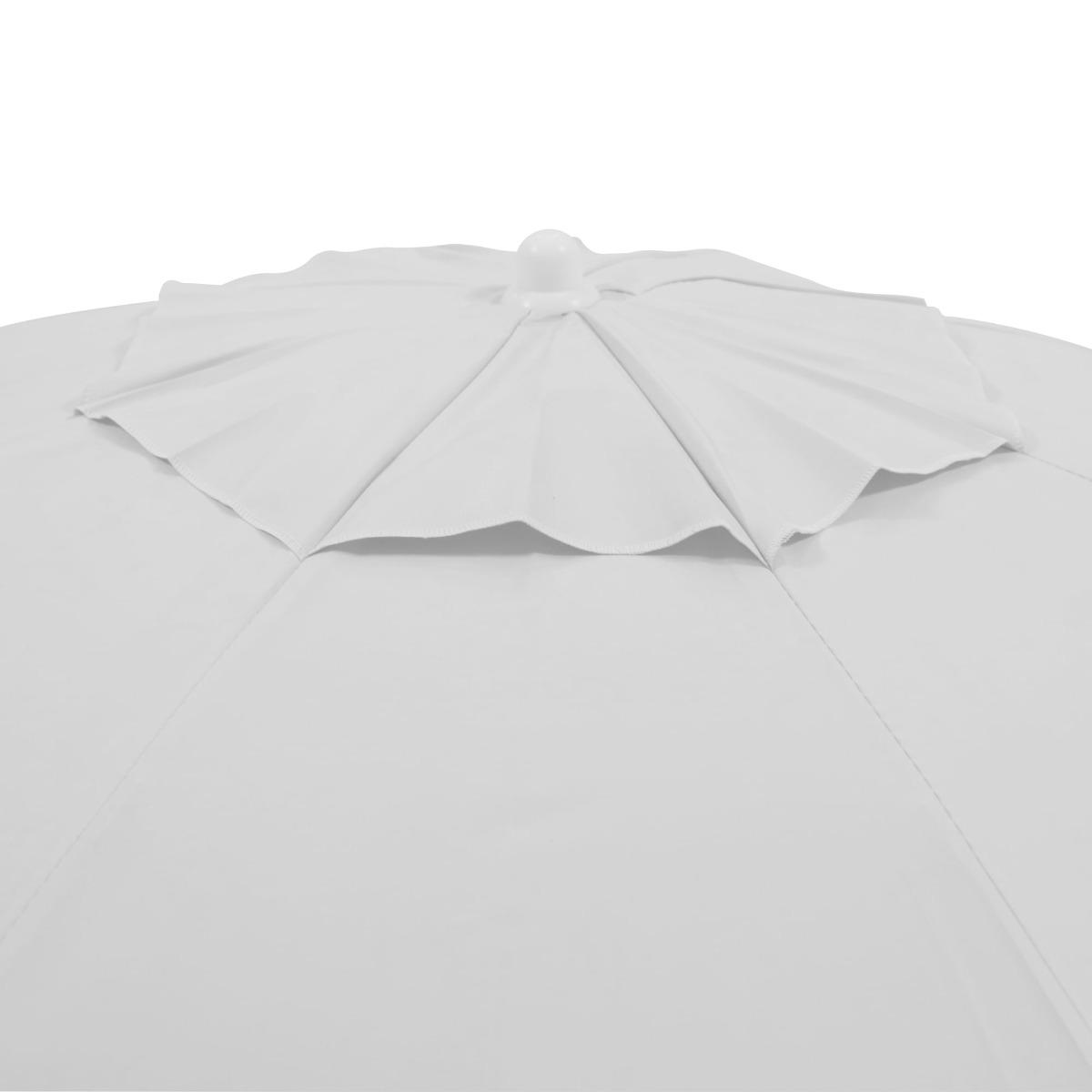 Guarda-Sol Bagum Articulado Vareta Fibra 2,0 M Branco - 6