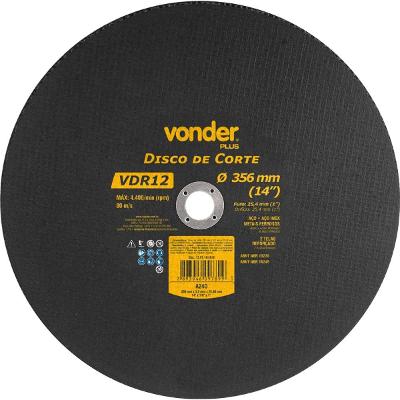 Disco De Corte 355,6x3,0x25,40 2 Telas Para Aço Carbono Vdr1