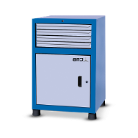 Gaveteiro modular pequeno com 1 Porta e 4 Gavetas GAV613 CMB - 2