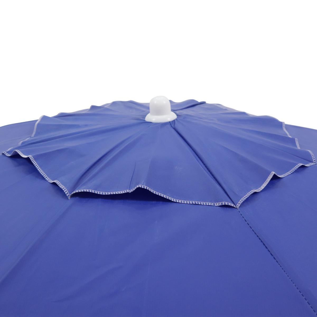 Guarda-Sol Bagum Articulado Vareta Fibra  2,0 M  Azul Royal - 7