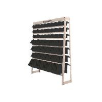 Estante Gaveteiro com 49 Gavetas Mistas Preto e bege Presto - 1