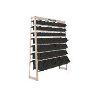 Estante Gaveteiro com 49 Gavetas Mistas Preto e bege Presto - 3