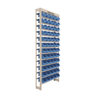 Estante Gaveteiro com 60 Gavetas n3 Azul e bege Presto - 1