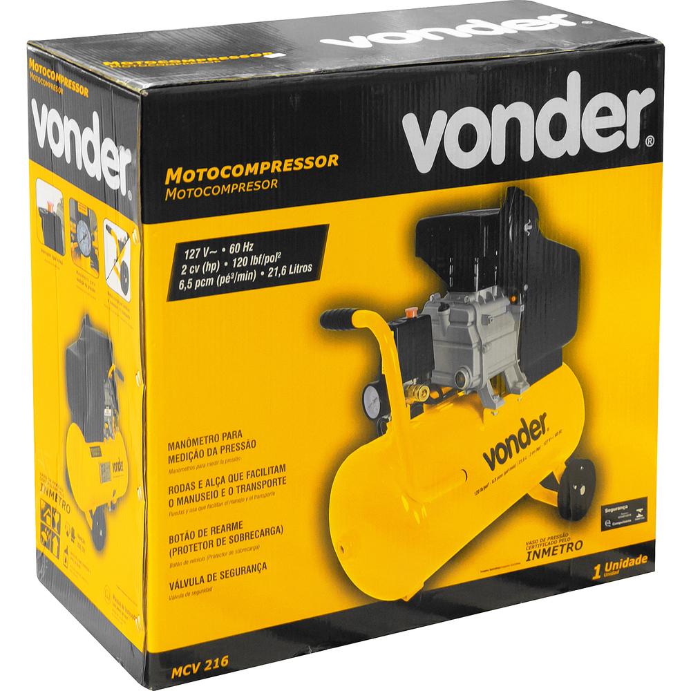 Motocompressor Vonder 21,6L MCV216 127V - 6
