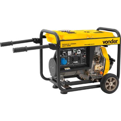 Gerador À Diesel 10hp 127/220 Volts 4 Tempos Manual Gdv5500 