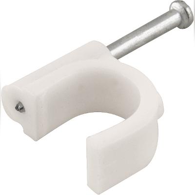 Grampo para fios 10mm² branco redondo com 100 peças - Vonder