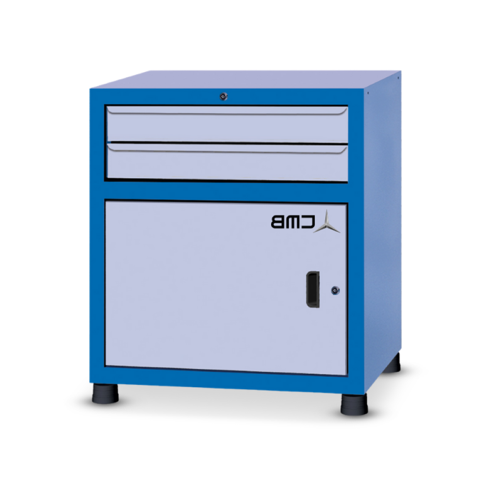 Gaveteiro modular grande com 1 Porta e 2 Gavetas GAV812 CMB - 2