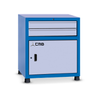 Gaveteiro modular grande com 1 Porta e 2 Gavetas GAV812 CMB - 3