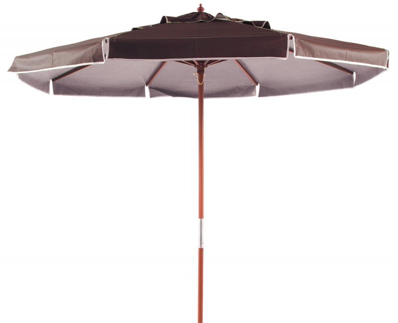 Ombrellone Estrutura Madeira 2,40M Marrom Bel Lazer - 1