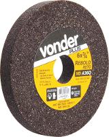 Rebolo reto 152,4x19,0x31,8 g36 marrom uso geral Vonder Plus - 1