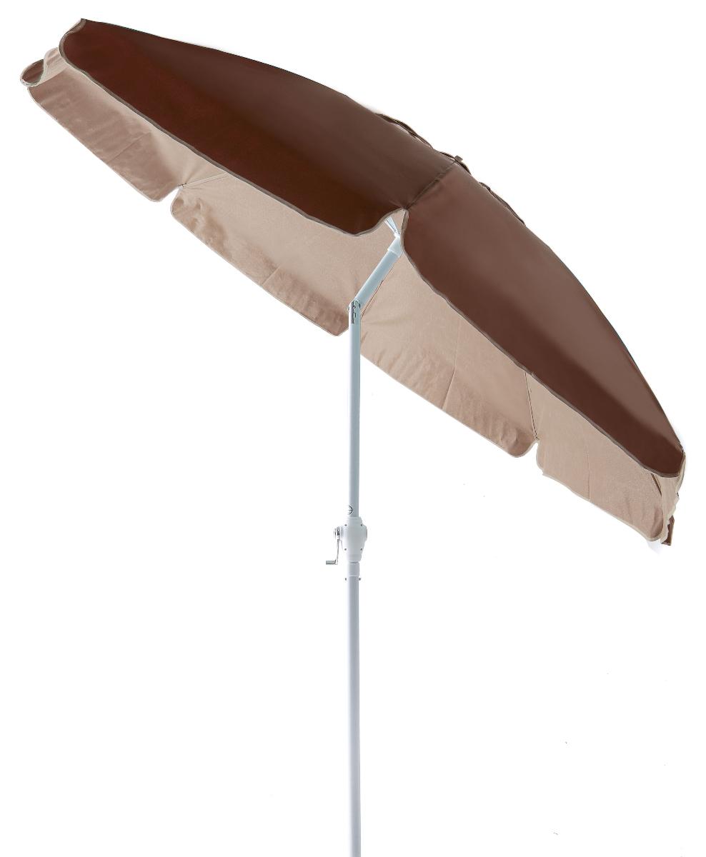 Ombrellone Articulado Alumínio 2,20M marrom Bel Lazer - 2
