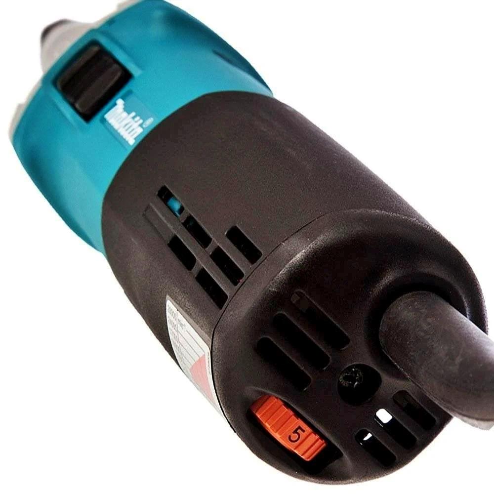 Retificadeira 8mm 5/16'' 750W 7000 RPM Pinça 6mm Industrial Metal com Chave GD0810C 220V Makita - 5