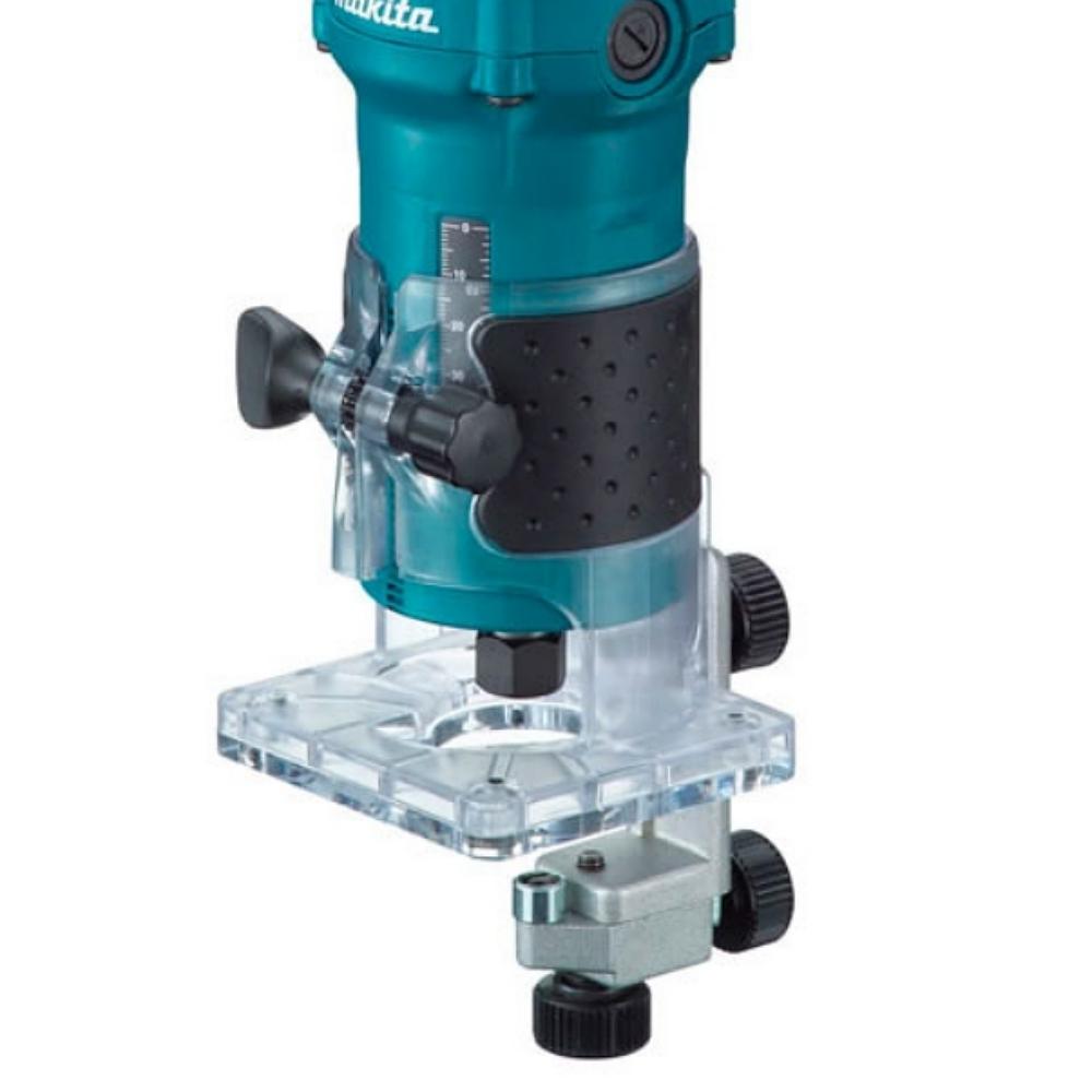 Tupia 6mm com Base Articulada 530W 30000 RPM Pinça 6mm com CJ Guia Chaves e Pinça 3709 220V Makita - 5