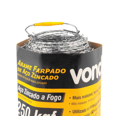 Arame Farpado 250Kgf 100 metros - Vonder