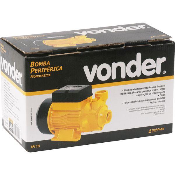 Bomba periférica 1/2 cv 127/220 v bpv375 Vonder - 9