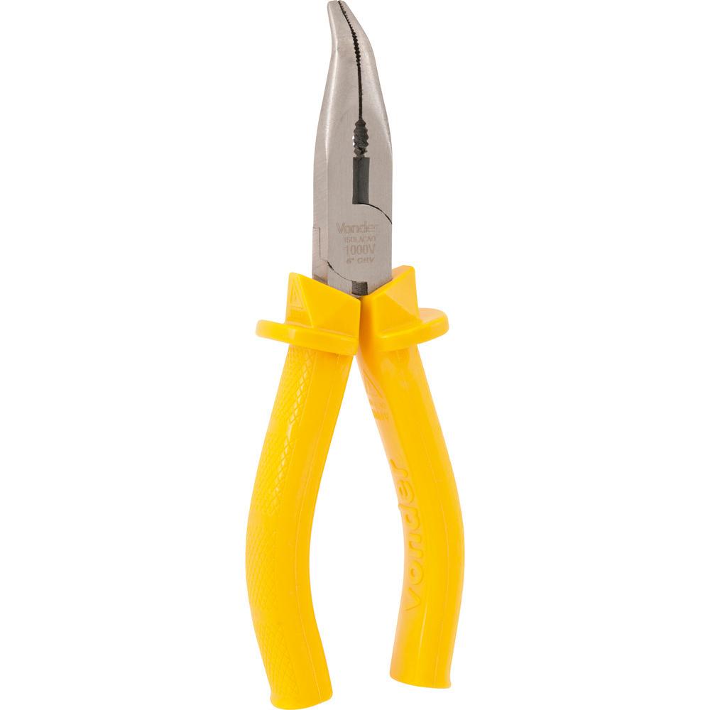 Alicate bico meia cana 6" curvo vanádio isolado 1000v Vonder - 2